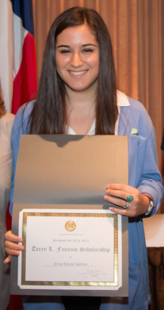 A Terry L. Fossum Scholarship recipient