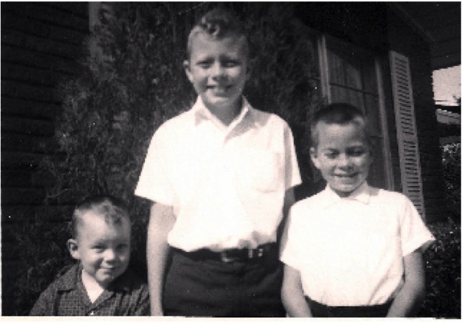 The three Fossum brothers as young boys